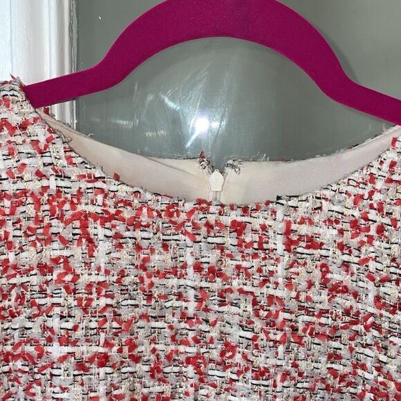 Ann Taylor Red and White Tweed Mini Dress - Picture 8 of 13